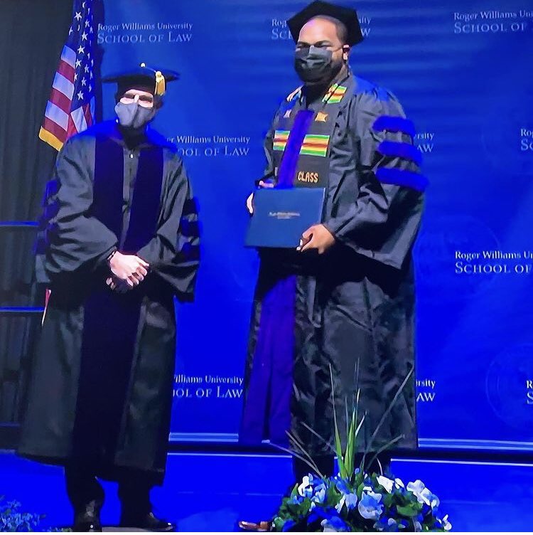 Jim_Diamond's tweet photo. 1) Congratulations Mario McClean, Jr. (Nipmuc) on your graduation from @RWULaw in #RhodeIsland. Mario is one founders of the @ailsa_rwulaw American Indian Law Students Association and among the first to graduate. #indigenous https://t.co/EEIxLae3ry