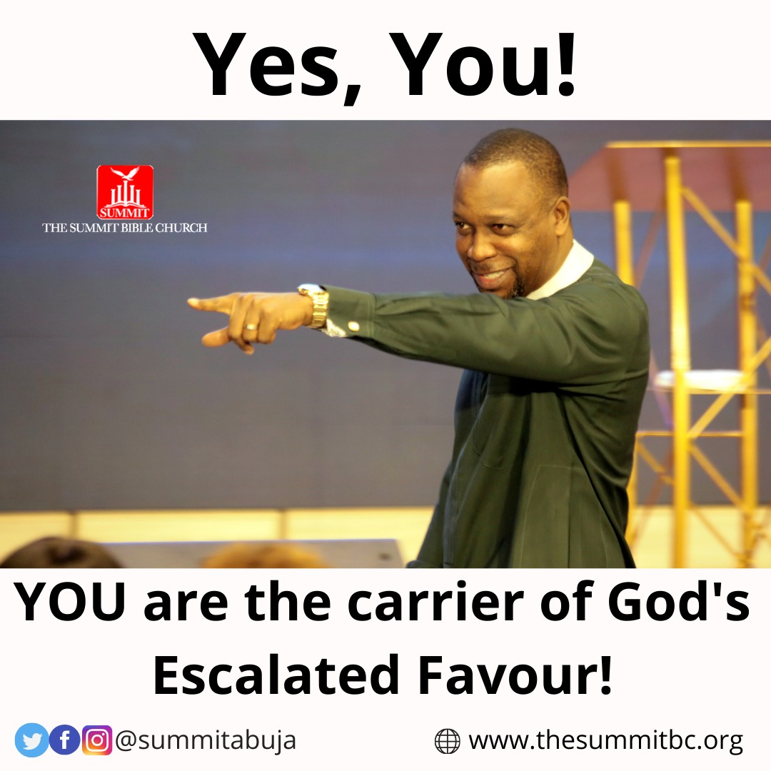 SummitAbuja's tweet photo. "You are the carrier of God's Escalated Favour!"

@drandyosakwe 
#SummitBCServices
#SundayService https://t.co/gNCchn3BWn
