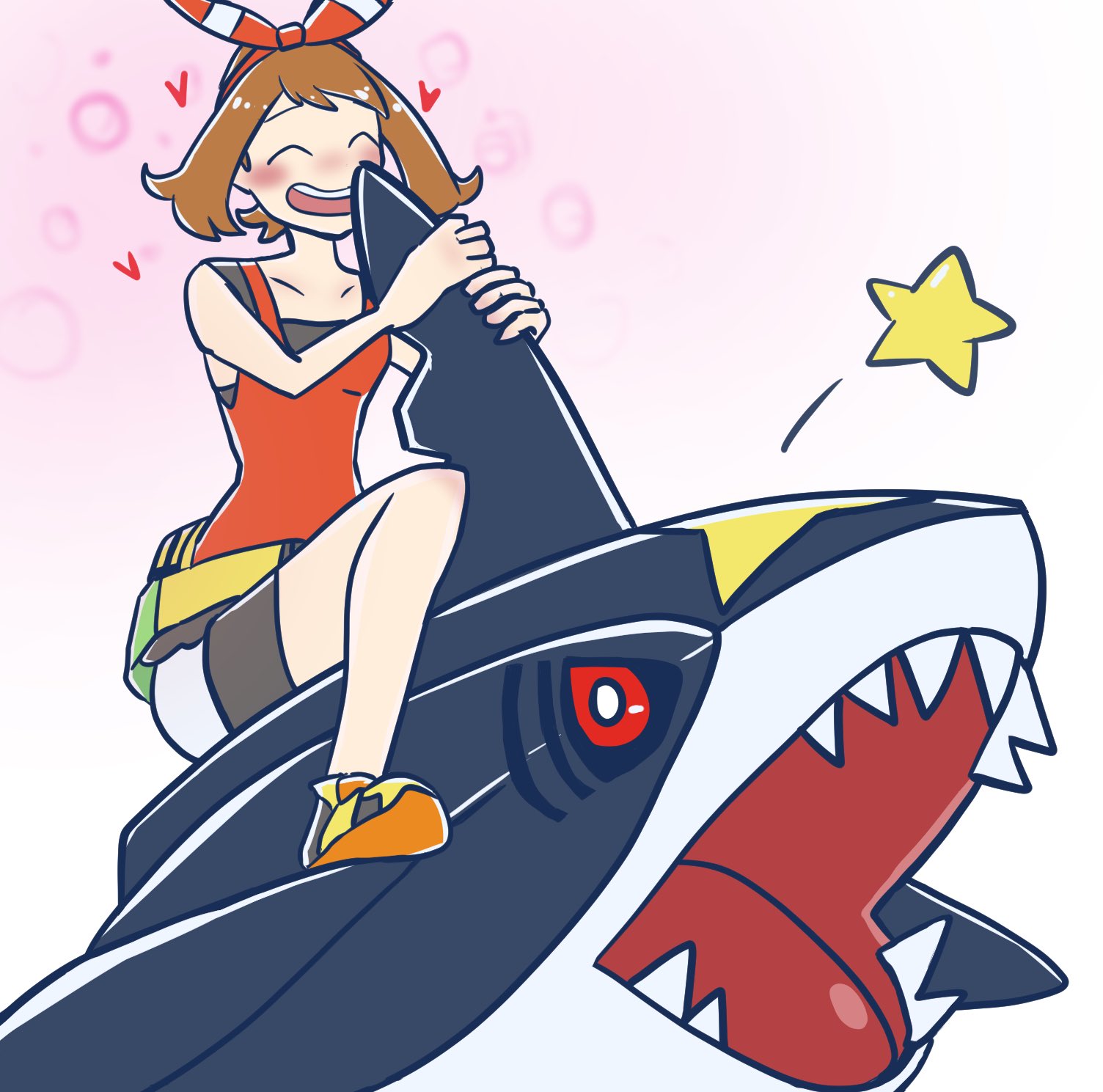 やまさんげ 今日はポケモンデーだそうで なんか描かねばと思いまして 好きなポケモン 何かと聞かれると サメハダーですね リアルにポケモンがいたら まず海に行ってサメハダー捕まえたい そんで 鮫肌にも負けない強い肌を持って背中に乗るのさ