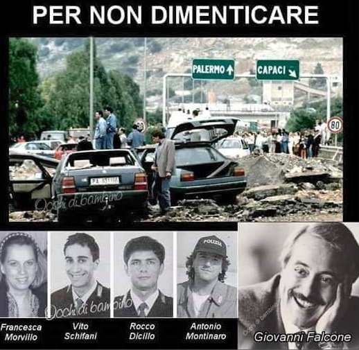FrancescaJuve2's tweet photo. Chi tace camminando e piega la testa muore ogni volta che lo fa.
Chi parla e cammina a testa alta muore una volta sola.
#GFalcone #Capaci https://t.co/TMa3oZb4d0