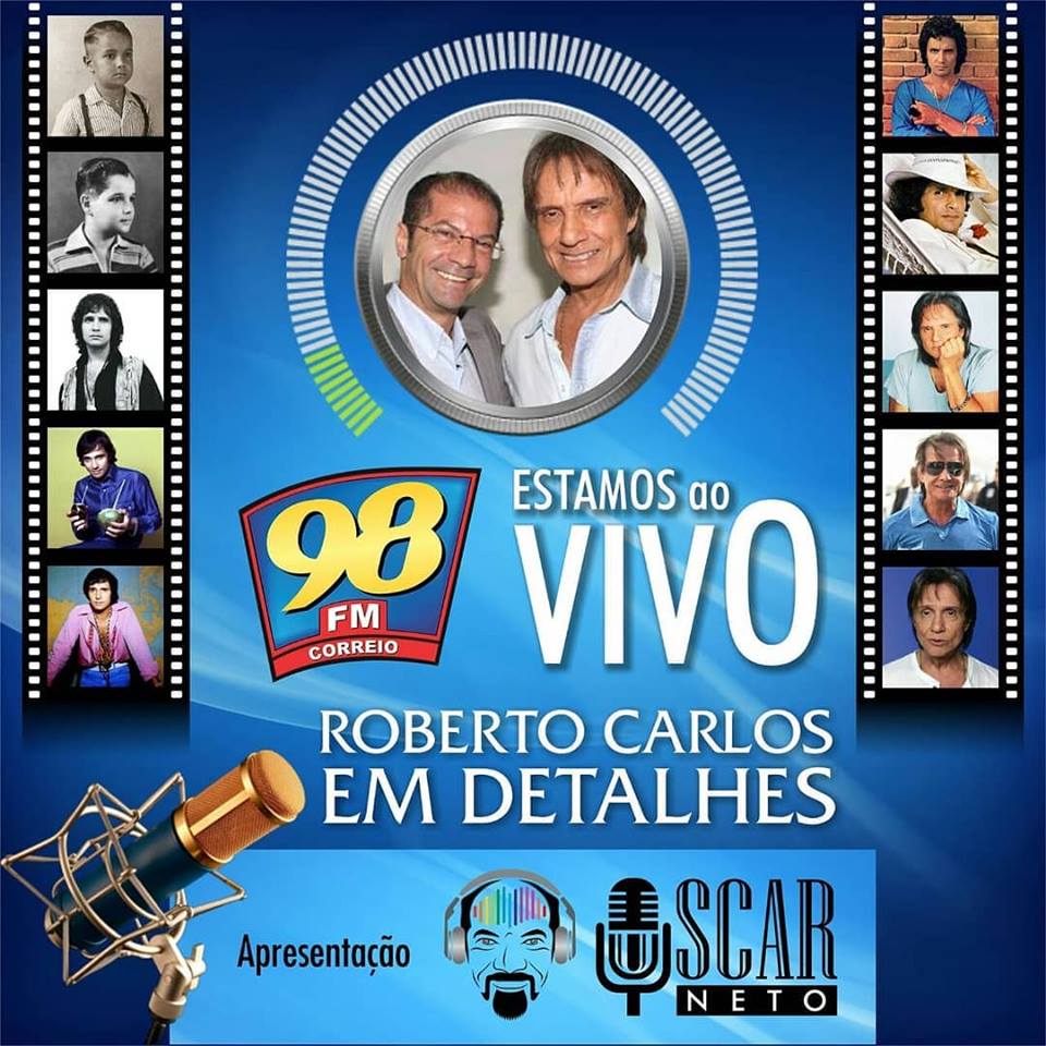 oscarnetofm's tweet photo. Olá pessoal,bom dia!!
Um domingo abençoado pra todos nós!
ROBERTO CARLOS EM DETALHES. 
98 FM CAMPINA GRANDE
1º LUGAR PESQUISA 6 SIGMA
Arte:@audenir_designer
Face:correio98fm
Insta:@correio98.1
sapp:83-99370-4750
Twitter: correio98fm
https://t.co/tm2x0VuI4Q
https://t.co/oYsnFPU6pm https://t.co/m66YTvoVMj