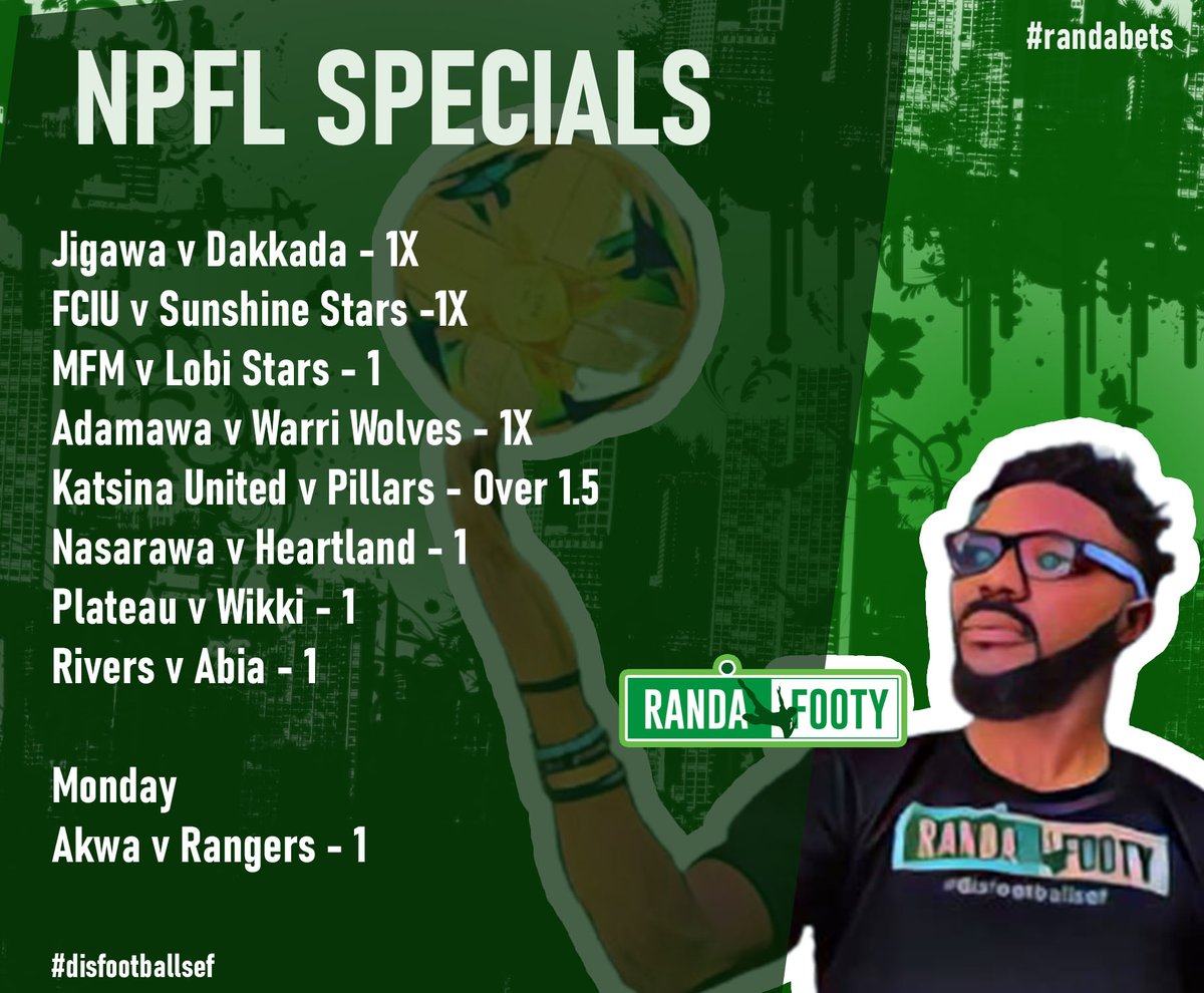 RandaAndrew's tweet photo. Sunday's offering from the #NPFL21

Y'all know the drill😀 https://t.co/8EIgVRYFx5