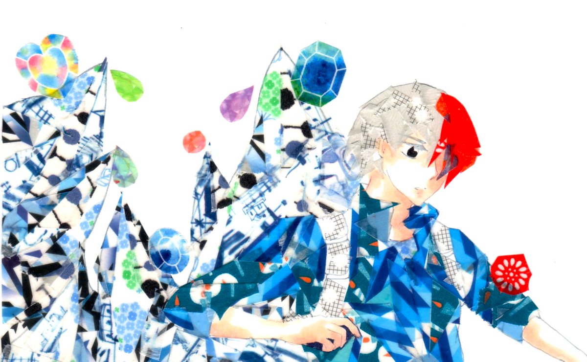 緑谷くんと轟くん。／マステ絵
（ヒロアカ４期まで観て、うっかり沼に落ちたので）