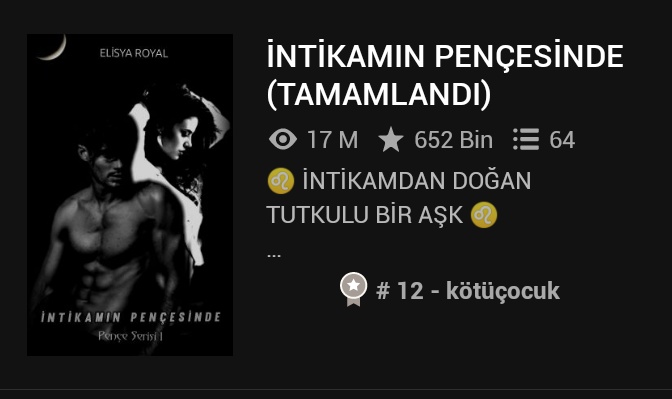penceserisi's tweet photo. İNTİKAMIN PENÇESİNDE 17 MİLYON, OY VEREN YORUM YAPAN HERKES SAYESİNDE. 

    ÇOK TEŞEKKÜR EDERİZ! 

#intikamınpençesinde #elisyaroyal #edimdemiray #lavinkutup #pençeserisi https://t.co/BtHUlfQe8z