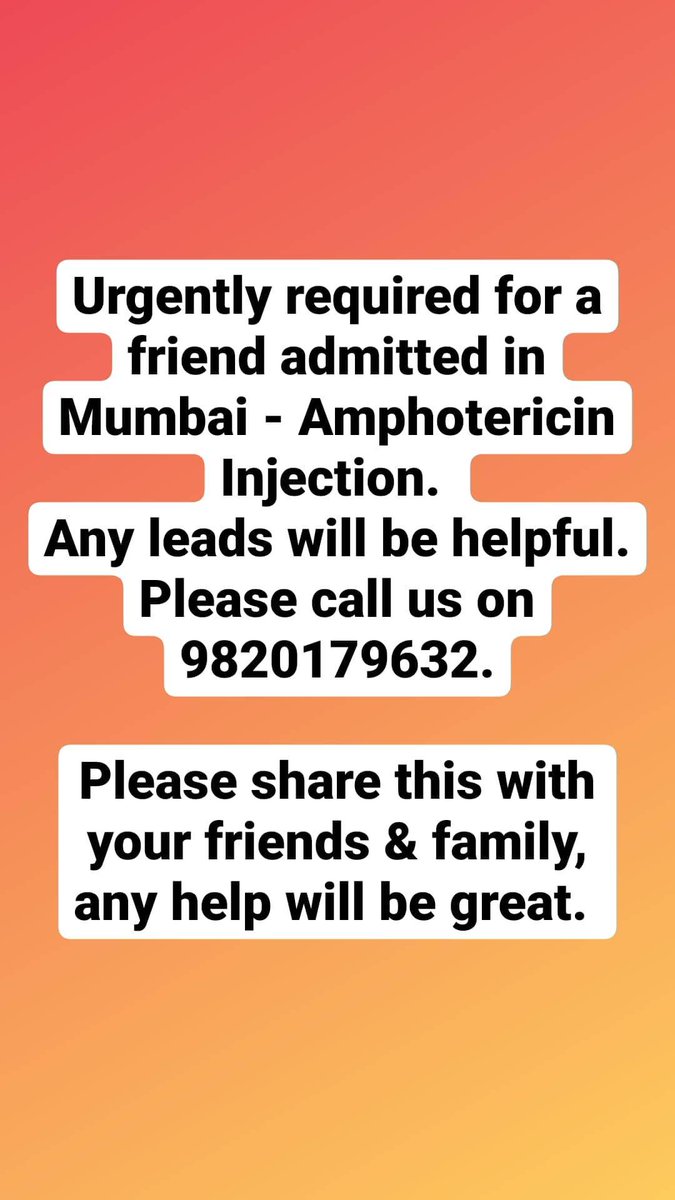 NitiKB's tweet photo. @CMOMaharashtra @PMOIndia the injection is in possession of the government and needs collector approval and they asking for 15000 for a 2500 MRP injection.. Its a disgrace that the govt is making money at cost of lives.  #AmphotericinB #ModiDisasterForIndia #CORRUPTION https://t.co/O0djHqMtQE
