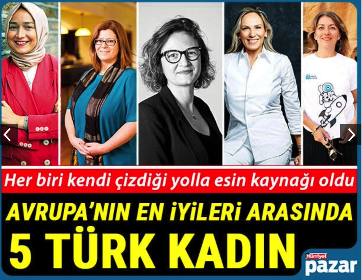 Hurriyet: 'Avrupa'nin en iyileri arasinda 5 Turk Kadin' 
#kadıngirişimciliği #sosyalgirişim 
@GoncaOngan @muderrisgil @suleyucebiyik
 @huriyegoncuoglu @furkankarayel 

➡️➡️ bit.ly/3hJAwXe