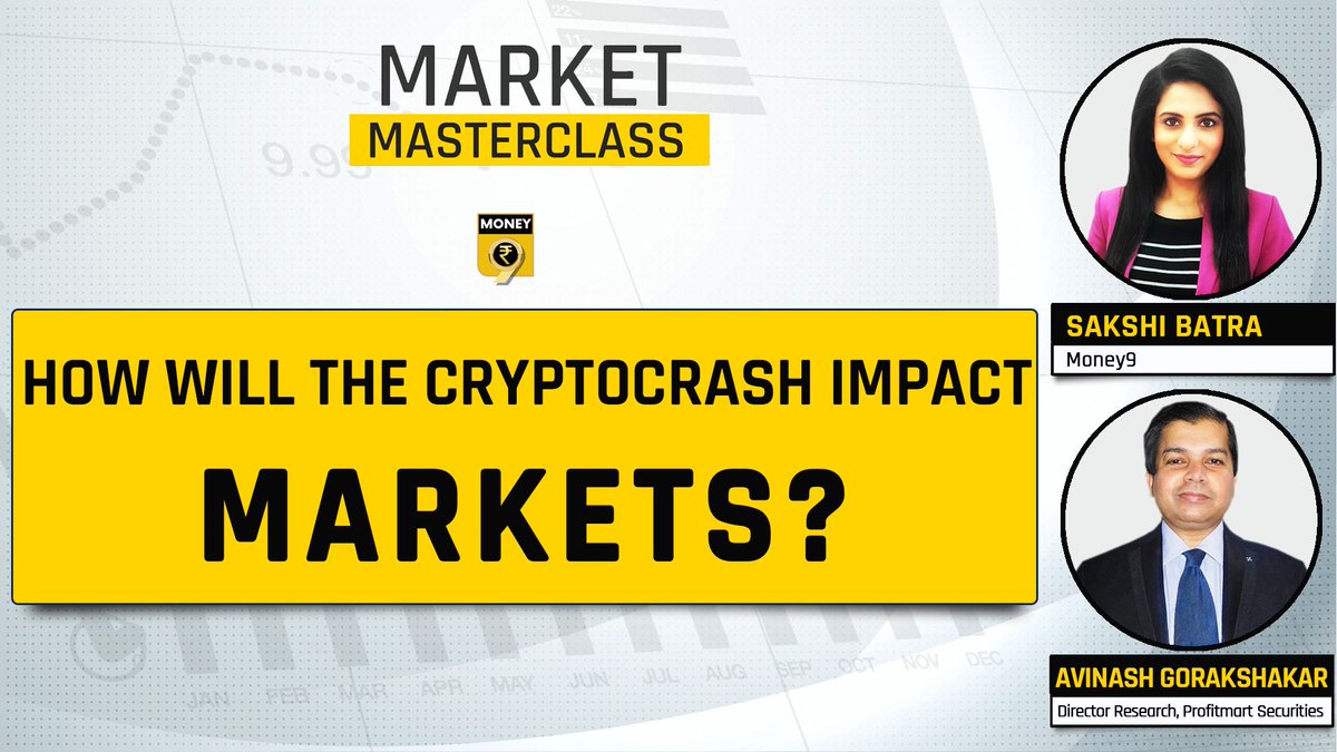 Money9Live's tweet photo. #MarketMasterclass | What are the effects of disrupted consumer demand due to #Covid19 along with the recent crash in #cryptocurrency markets on #stockmarkets? @AvinashGoraksha joins @SakshiBatra18 to share his insights.
WATCH: https://t.co/HDj7gVeqk0 https://t.co/c6yxF6yqXz
