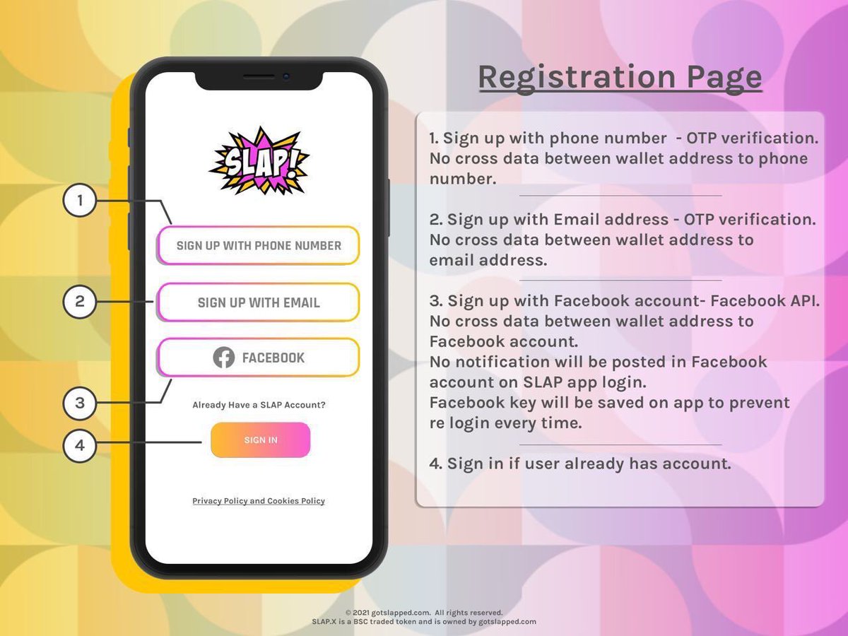 termostakiafet's tweet photo. Check out some of our UI designs!
We are so excited to for next month when the beta version of the app launches!
Dating + Crypto = π₯
#gotslapped #slaptoken #bsc #crypto #SAFEMOONWALLET #bitcoin #xrp #altcoin #BinanceSmartChain #Coinmarketcap #dating https://t.co/FK9GPIw46n