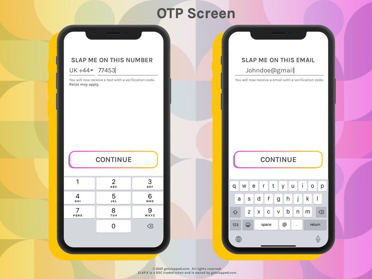 termostakiafet's tweet photo. Check out some of our UI designs!
We are so excited to for next month when the beta version of the app launches!
Dating + Crypto = π₯
#gotslapped #slaptoken #bsc #crypto #SAFEMOONWALLET #bitcoin #xrp #altcoin #BinanceSmartChain #Coinmarketcap #dating https://t.co/FK9GPIw46n