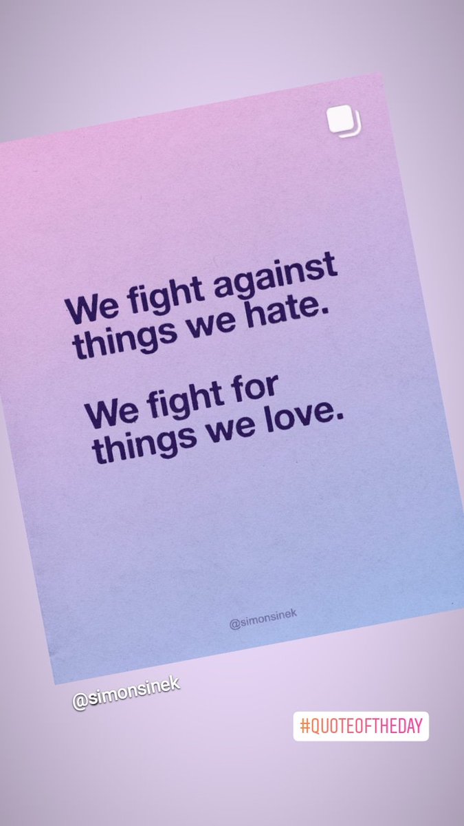 EAlexande's tweet photo. Instead of fighting against war we should all promote peace
@simonsinek #quotes #QuoteOfTheDay #HalfGlassFull #ForeverOptimistic #PromotePeace #peace #love https://t.co/dVsEEacC5u