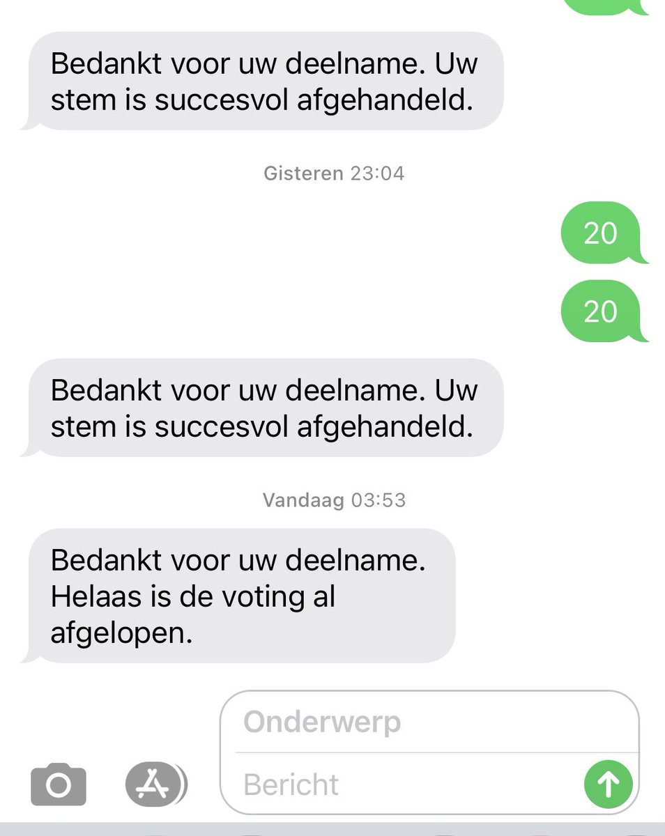 bosch85501934's tweet photo. Helaas werkt  #televoting niet goed! Eenmaal meegeteld en eenmaal niet, hoe kan dit ?  Na elkaar verstuurd!  #eurovisiesongfestival https://t.co/t5v8bja8xO