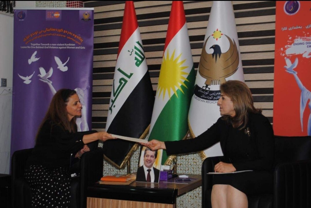 HighHcwa's tweet photo. On 20/05/2021 Dr.Khanzad, GS of #HCWA , welcomed a number of NGOs that are operating in women fields, and who organised 'Stop Killing Women' campaign due to the rise of violence against women in #KRI https://t.co/j0x7Kfg4Ql