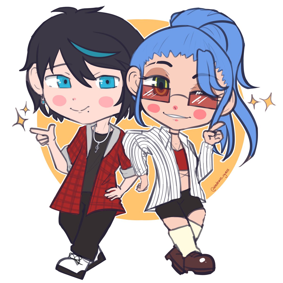 eleotaku_iguess's tweet photo. #artonu #bluehairedart Os quiero mucho ;w; https://t.co/21Q9IJe27I