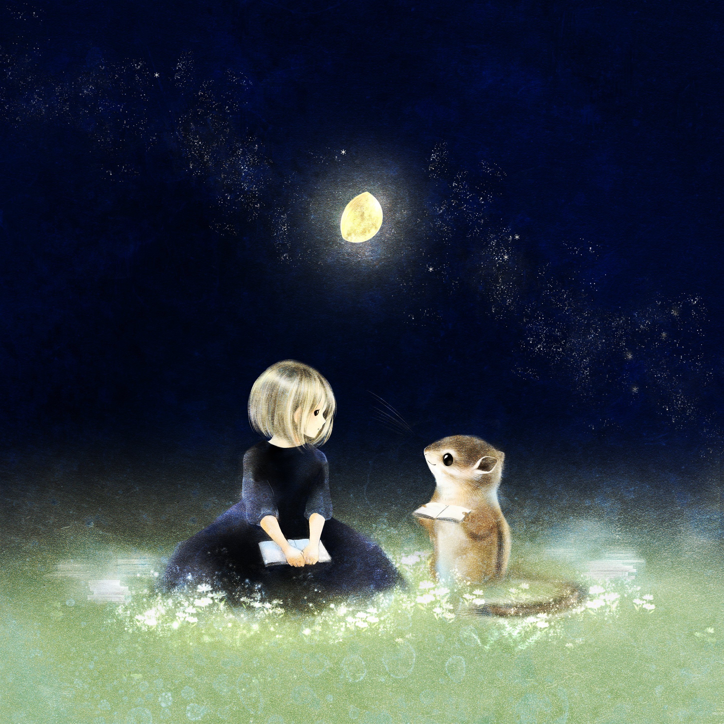 いぬい さえこ あなたは こころに美しい言葉を持っているのね とてもすてき 言葉は メガネだもの これから 世界の 美しいものを たくさん見ることができるよ きょうのお月さま T Co Zpf84qyxmz Twitter