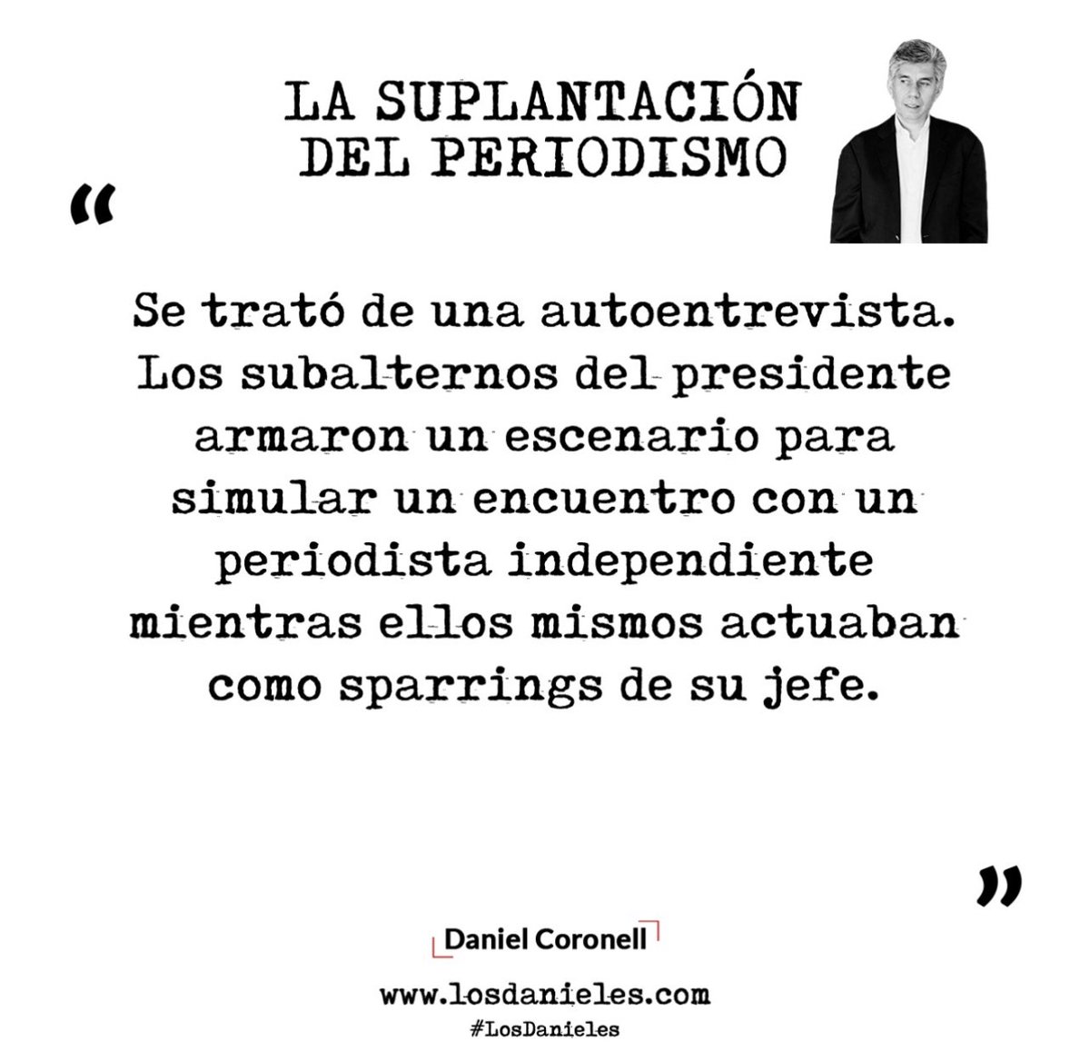DCoronell's tweet image. Hoy en #LosDanieles #LaSuplantacionDelPeriodismo