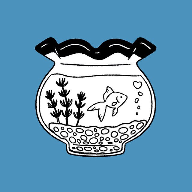 ট ইট র Okaka Oo 金魚 金魚鉢 Adobestock イラスト Illustrator 線画 夏 魚