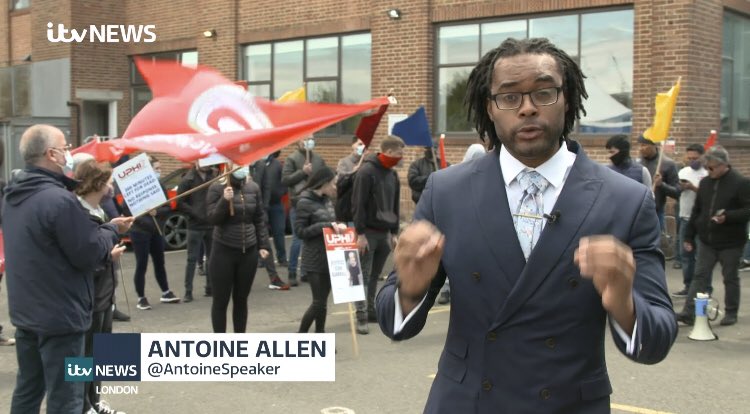 AntoineSpeaker's tweet photo. Hair up or hair down? 
People ask why I have #dreadlocks. Because Black children &amp; adults are still discriminated for their natural hair in employment &amp; schools. 
Hopefully they can use me as an example to say “if Antoine can report the news with his hair in locks, why can’t i?” https://t.co/VAOfq924z3