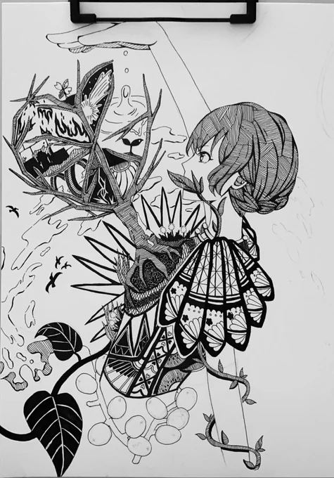少しづつ世界を広げていく🌏✨

#イラスト  #絵描き #ペン画 