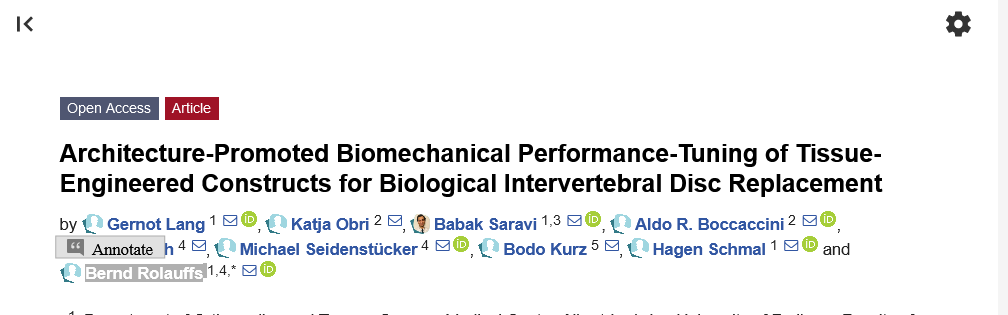 Sharing this very interesting study, result of our <a href="/Boccaccini_Lab/">Biomaterials_Erlangen</a> <a href="/DeptWW_FAU/">Department Werkstoffwissenschaften (FAU)</a> fruitful collaboration with Prof. Bernd Rolauffs <a href="/UniFreiburg/">Universität Freiburg</a> <a href="/Klinik_Freiburg/">Universitätsklinikum</a> and team: Architecture-Promoted Biomechanical Performance-Tuning of Tissue-Engineered Constructs mdpi.com/1117716