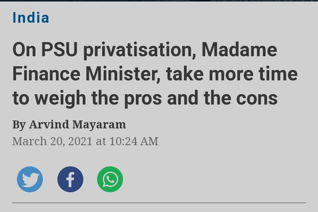 iSourabhMishra's tweet image. Dear FM @FinMinIndia 

Kindly take more time to weigh the pros and the cons on PSYLU privatisation 🙏🏻🙏🏻

#PMSales to be halted 🙏🏻🙏🏻