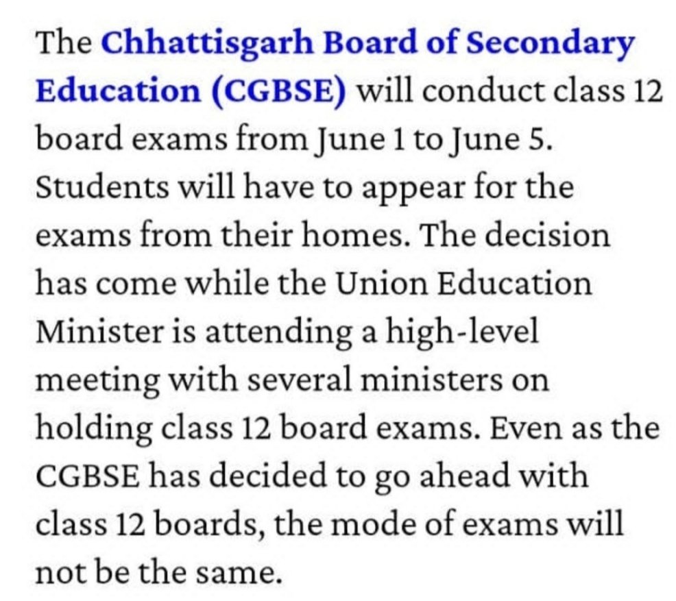 MahideepSolanki's tweet photo. If chhattisgarh board can take exam like this than why not other boards and other states can do this..@imBhupendrasinh @DrRPNishank @narendramodi @vijayrupanibjp @aajtak @msisodia 
#educationMinister #cancelclass12thboardexams2021 @ https://t.co/tiFMx6zdqI