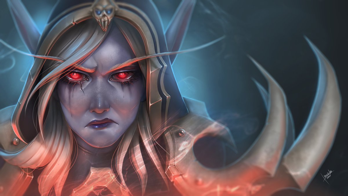 Drew Sylvanas last night on stream. 