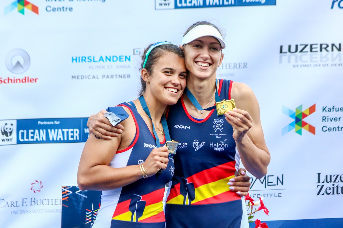 fed_esp_remo's tweet photo. #IICopadelMundo I @WorldRowing 

🥇¡¡Aina Cid y Virginia Díaz medalla de oro!!🥇

#Remo #RemoEsp #RemoTeamEsp #RowingToTokio #WorldCup @COE_es @deportegob @Toyota_Esp @JomaSport @halconviajes @GOfit_es @Plan_ADO 📷 #BalintCzuCz https://t.co/BKqeY9lDMK