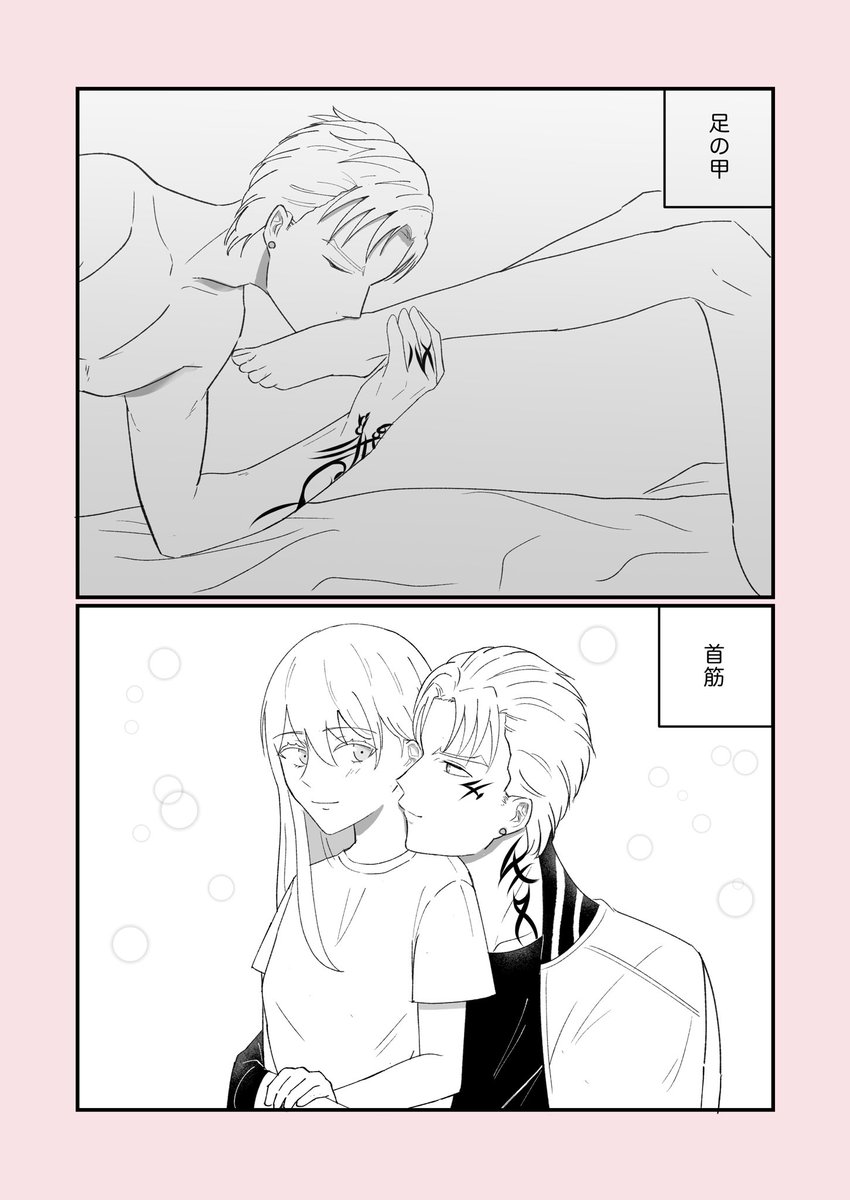 刀剣乱舞 刀さにキスのやつ ちょもさにです リプいただいた箇所は 瞼 手の甲 足の甲 たなぼたの漫画