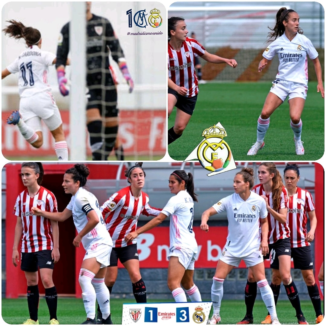 federacionmadr2's tweet photo. #FederaciónDePeñas #RealMadrid #peñasmadridistas #madridismounido #unsiglojuntos #HalaMadrid #RealMadridFemenino @realmadridfem #madridistas #PrimeraIberdrola #jornada31 #AthleticClubFemenino #Bilbao #Lezama #victoria #1a3 #DavidAznar #Asllani #MartaCardona #Kaci #MismaPasión https://t.co/05JklKe3uS