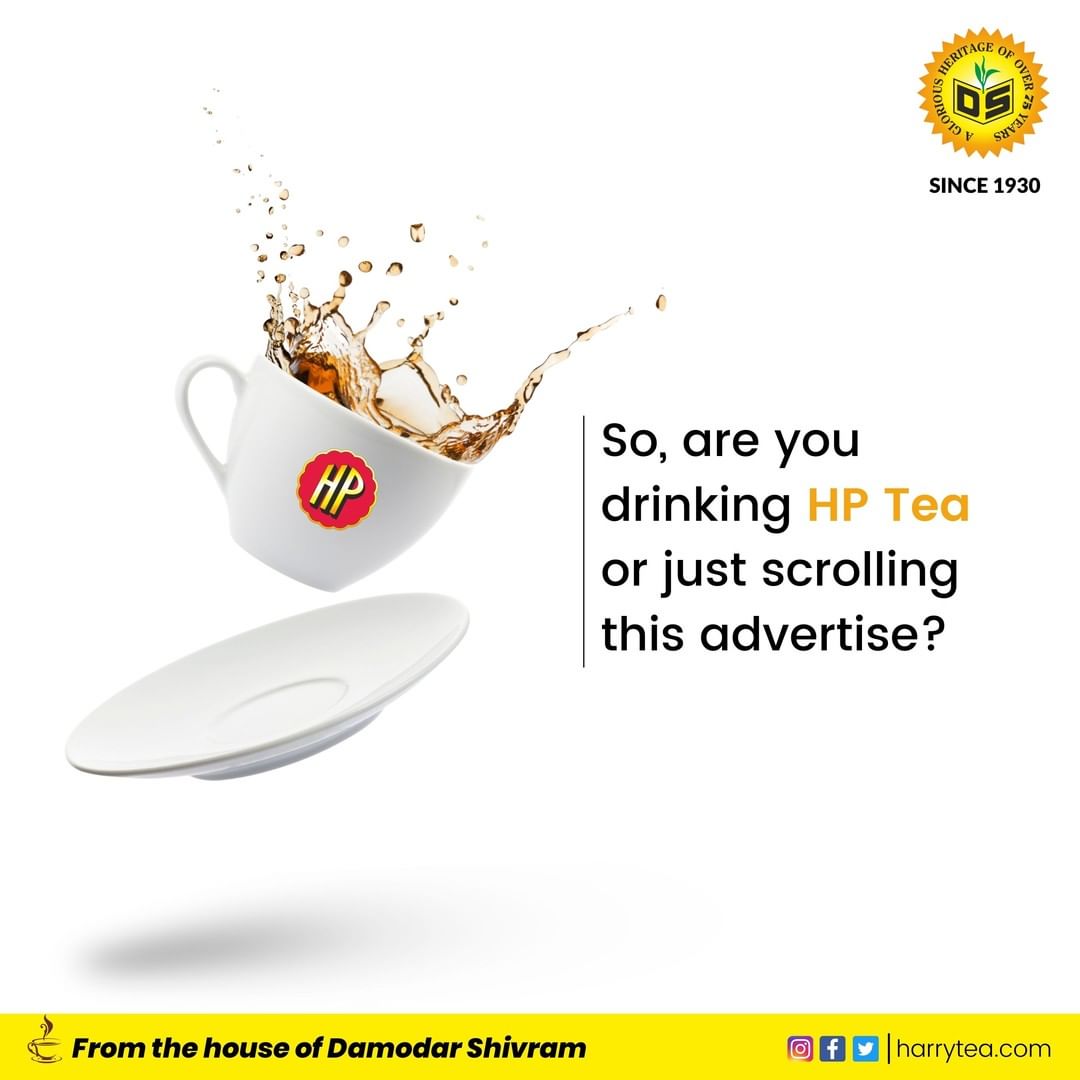 CoDamodar's tweet photo. damodar_shivram_co
Put down your phone and have a power-boosting tea! ☕💪
#HPtea #Activity #WFH #work #tea #teatime #damodar_shivram #harrytea #fmcg https://t.co/CxYcKGyoZq