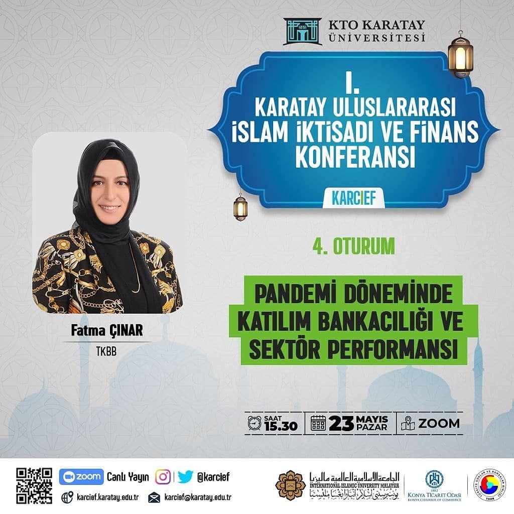 Kto_Kisef's tweet photo. I. Karatay Uluslararası İslam İktisadı ve Finans Konferansı'nın son oturumuyla devam ediyoruz. TKBB'den Fatma Çınar Hanım Pandemi Döneminde Katılım Bankacılığı ve Sektör Performansı sunumunu bizlere anlatmaktadır.
#karcief #ktokaratayüniversitesi #kisef https://t.co/iDS41xCKFU