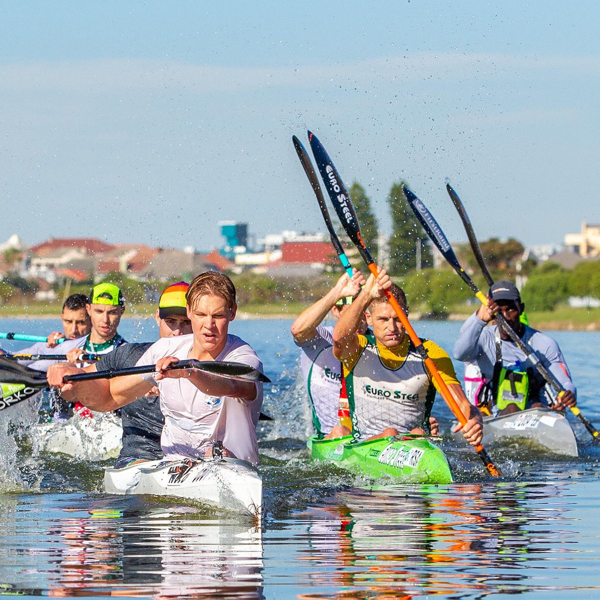 CanoeingSA's tweet photo. McGregor and Lovemore grabs senior K2 gold as Lovemore makes it three golds in-a-row. Nisbet and Hockloy retain their national K2 title - read all the details here : https://t.co/3g473qwekX
Pics : John Hishin/CT Sport Photography https://t.co/kFcRyedoc5