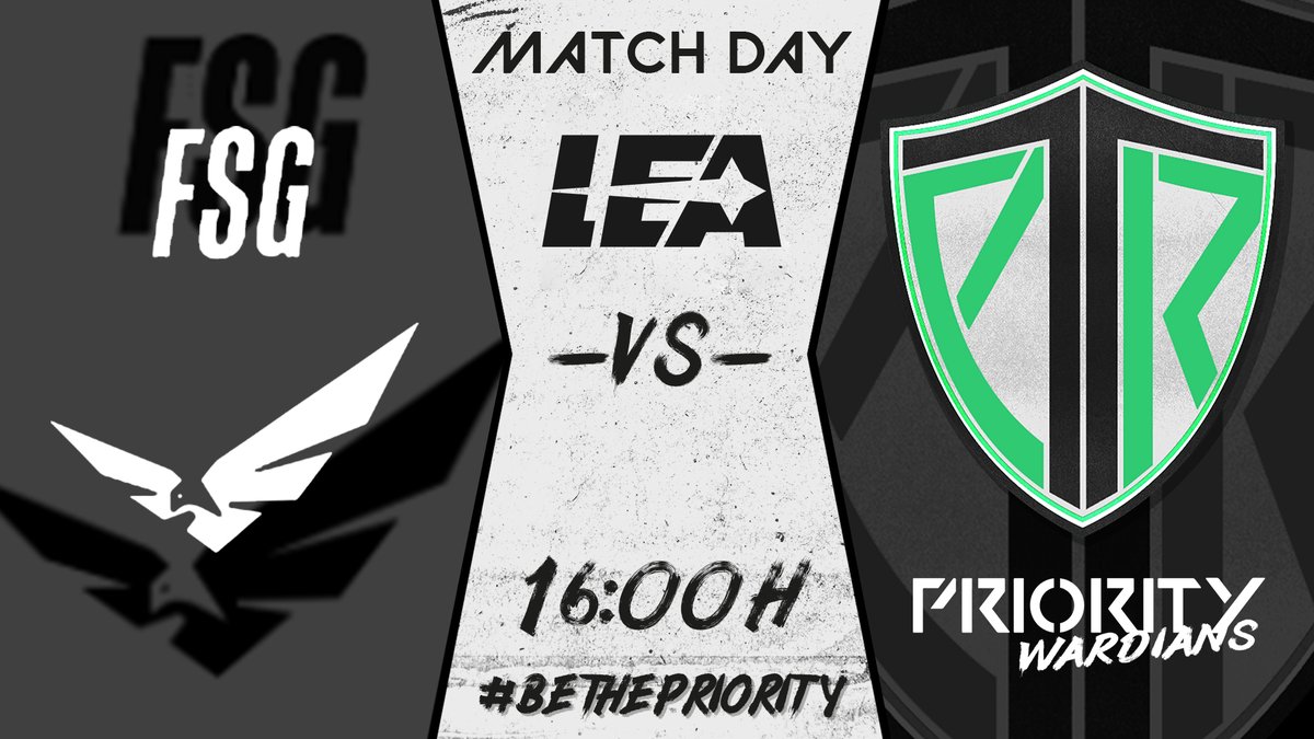 [#LeagueOfLegends] Tarde de partidos😍

¡Empezamos con el primero de hoy!

🏆 <a href="/LEAmateur_/">LEA</a> 
⚔️ #FateSealing
⏰ 16:00
📺 Twitch.tv/priorityesports

¡Os esperamos apoyando a los equipos esta tarde!❤️