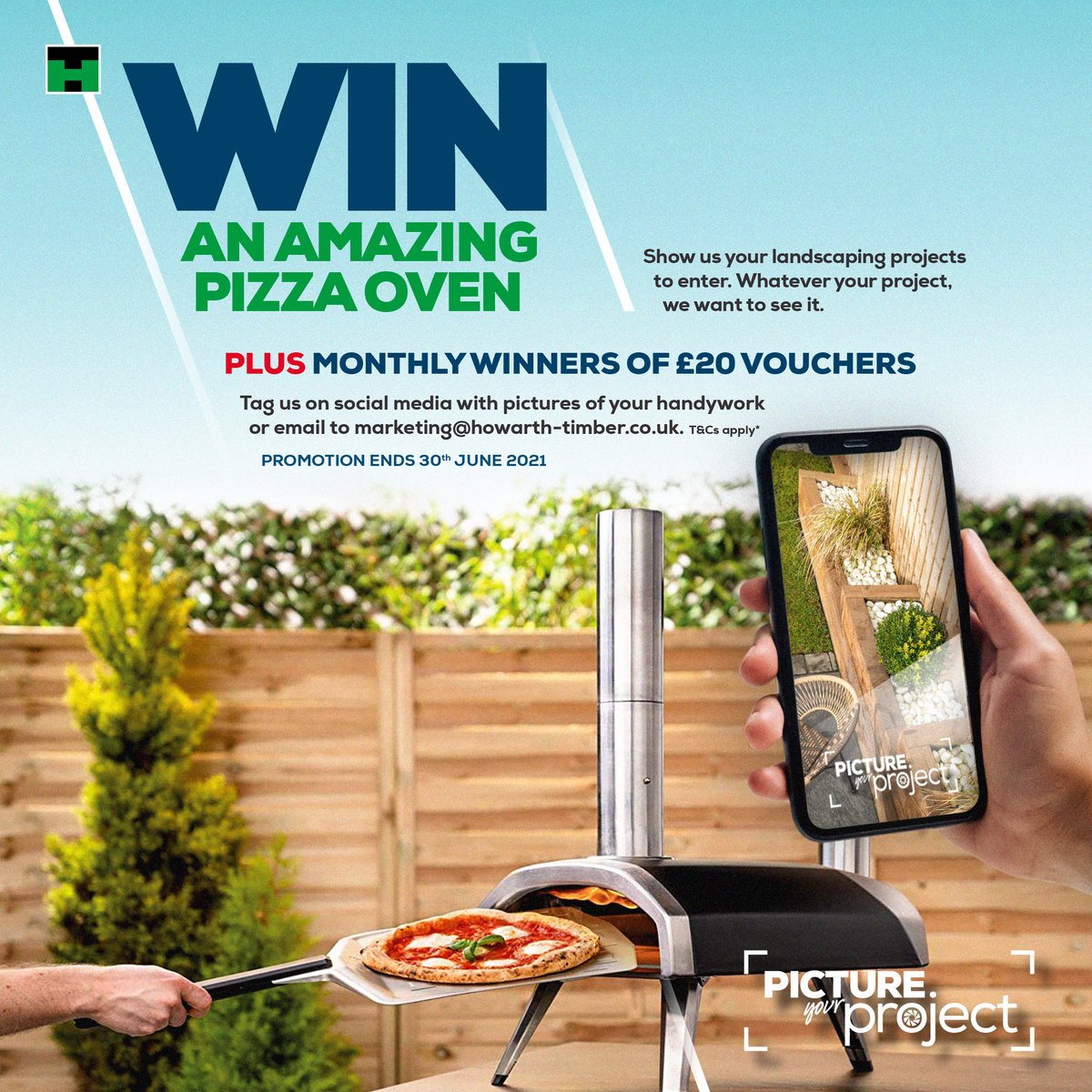 howarthtimber's tweet photo. Enter our Picture Your Project competition for a chance to win a monthly gift voucher or grand prize pizza oven! Simply upload your pictures on here, tag us & include #PictureYourProject21 to enter. Or you can email your project pics to marketing@howarth-timber.co.uk https://t.co/IqoVVOAq9V