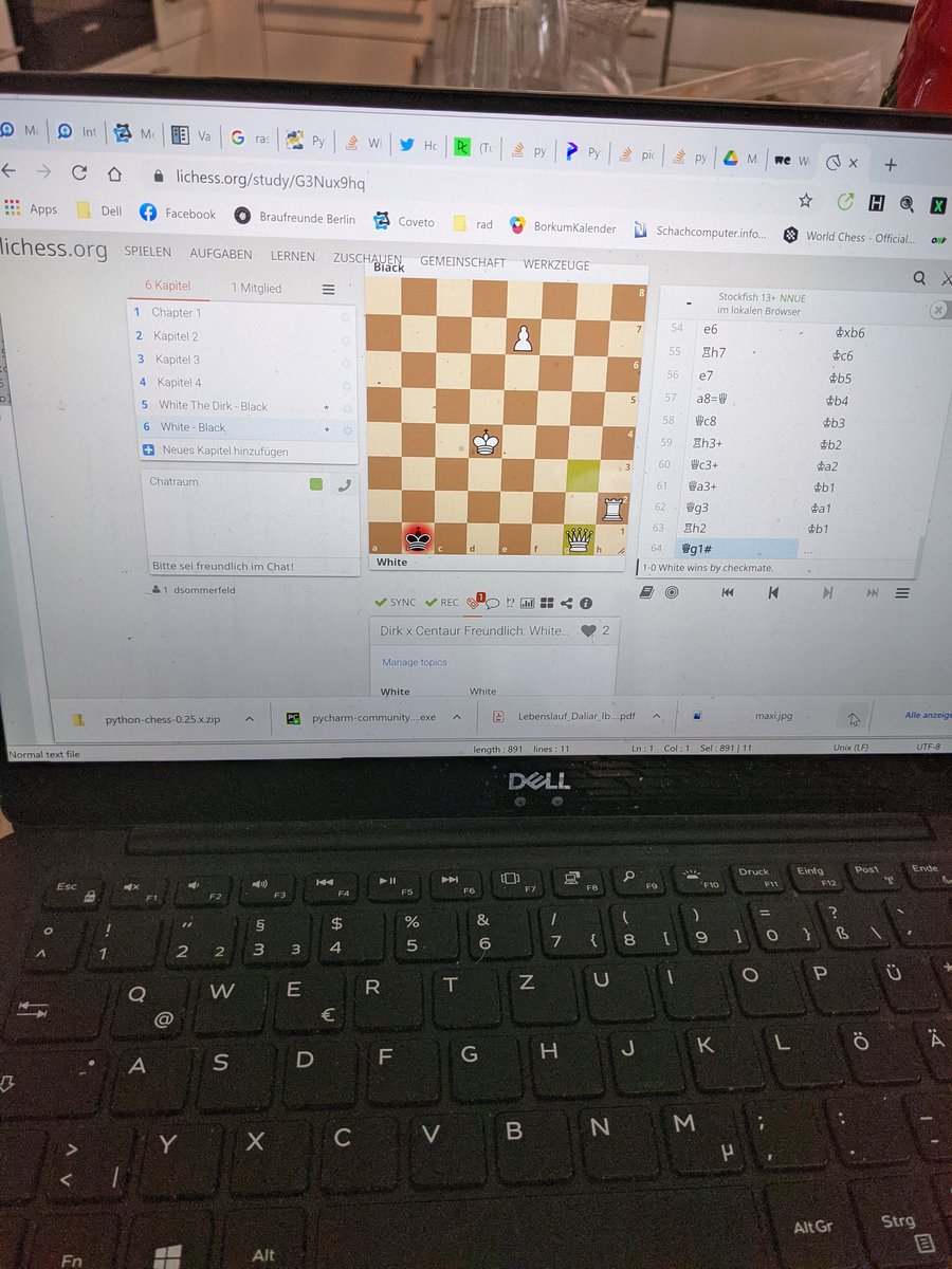 dsommerfeld's tweet photo. Finally, it works.. the USB stick stores the pgn files. I test the pgn file with liches and got a perfect analysis of my game ... #centaur #dgt #schachcomputer #chesscomputer https://t.co/vvjgOZzYzp