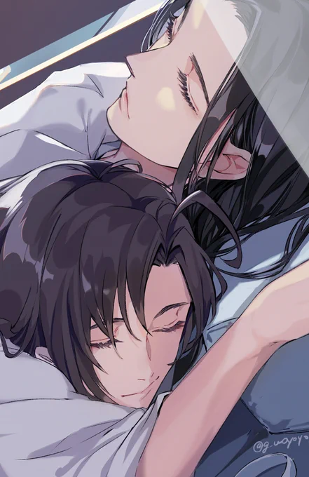 寝 | 吟 #pixiv https://t.co/R264N3ATaO 

pixivに大きいの投稿しました。 