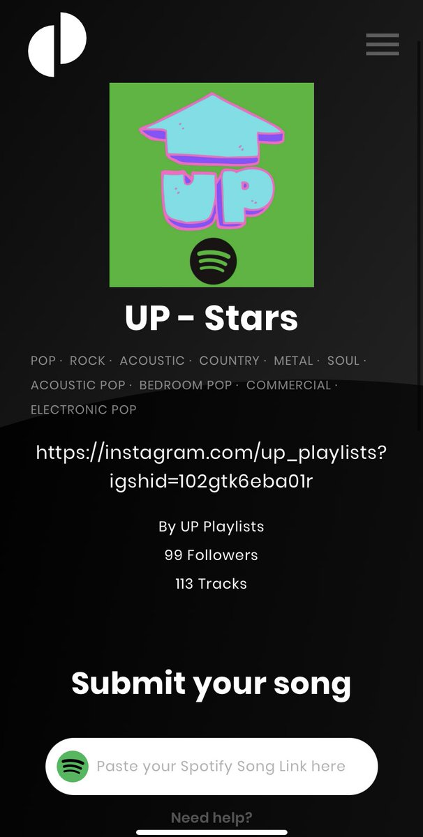 up_playlists's tweet photo. #playlist #music #spotify #spotifyplaylist #newmusic #hiphop #rap #applemusic #radio #youtube #musica #playlistspotify #dj #instamusic #artist #rock #love #song #soundcloud #pop #playlists #itunes #indie #deezer #producer #songs #rapper #nowplaying #trap #bhfyp https://t.co/Wo8j74JwAM
