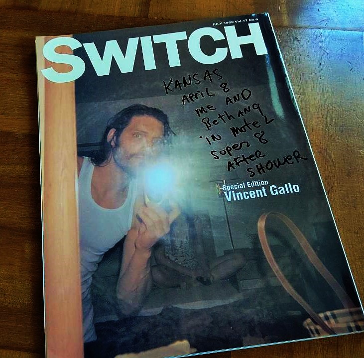 TMKphoto ・Vincent Gallo 📚 Japanese magazine<SWITCH>7.1999