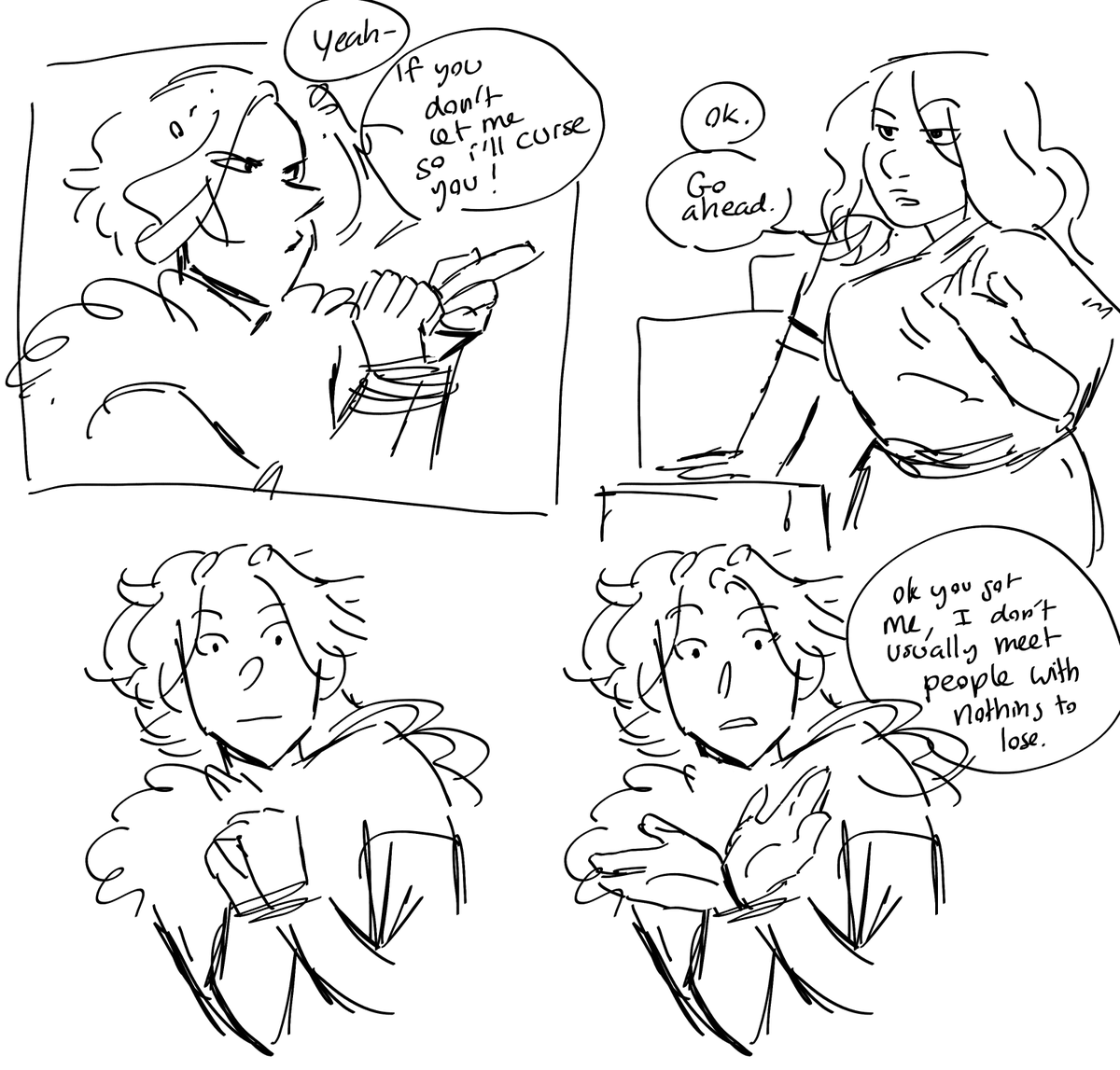 Scribbles for the Sword &amp; Sorcery Namesake AU. 