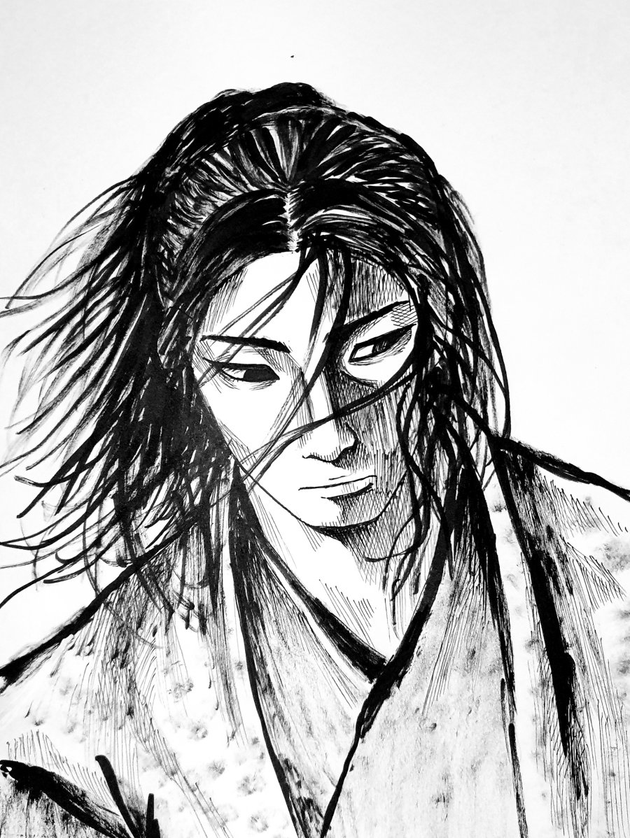 Axelsteel en Twitter: "Love doing vagabond redraws and i love sasaki kojiro #Vagabond / Twitter