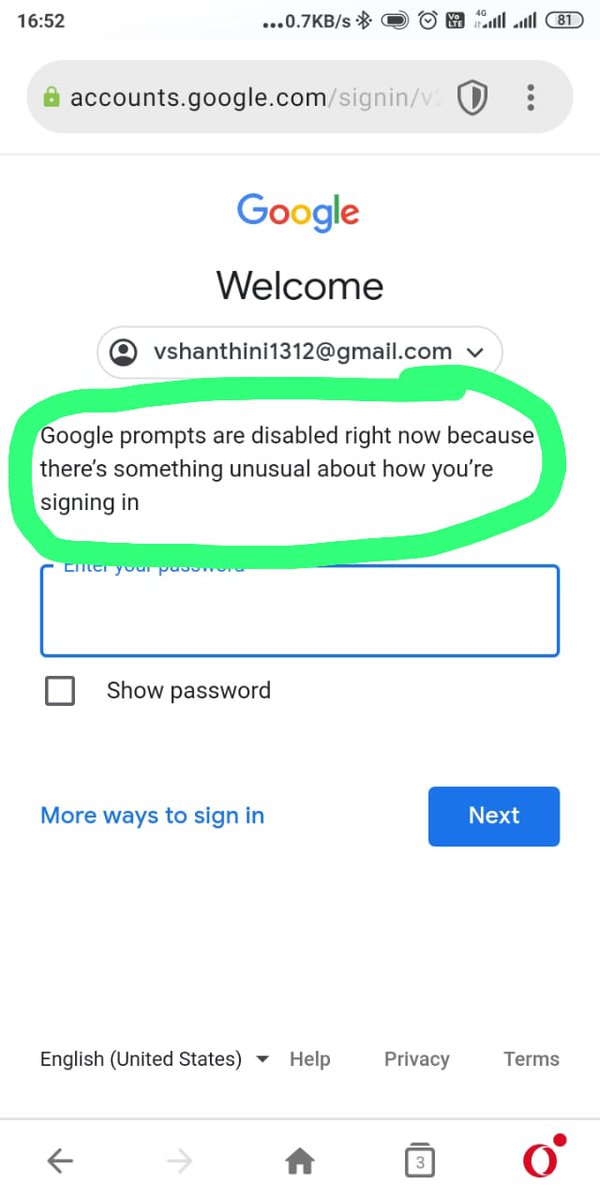 SadiqAl26116442's tweet photo. @Google I forgot my gmail password and removed account from my mobile. I want to reset my password. Please find the attachment to check error. https://t.co/icFZpRjd0O