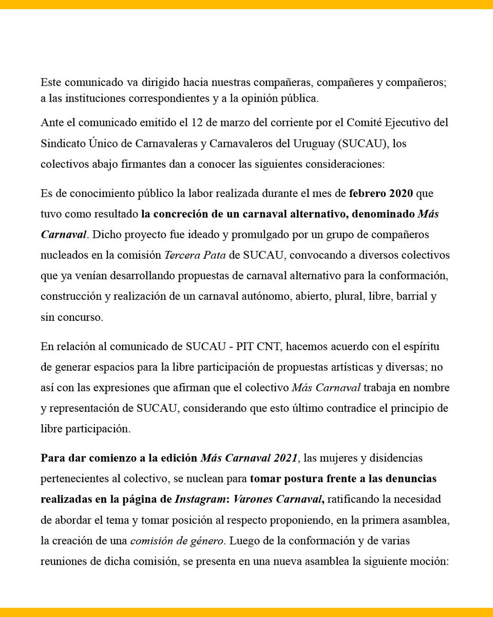 LaPremolarMurga's tweet photo. En Más Carnaval armamos escenarios, ensayamos, pasamos la gorra, diseñamos y manejamos las redes, nos maquillamos y maquillamos niñes, cantamos en los escenarios, volanteamos y conversamos con vecines de los barrios, construimos espacios en las asambleas. https://t.co/sho1MxrI1X