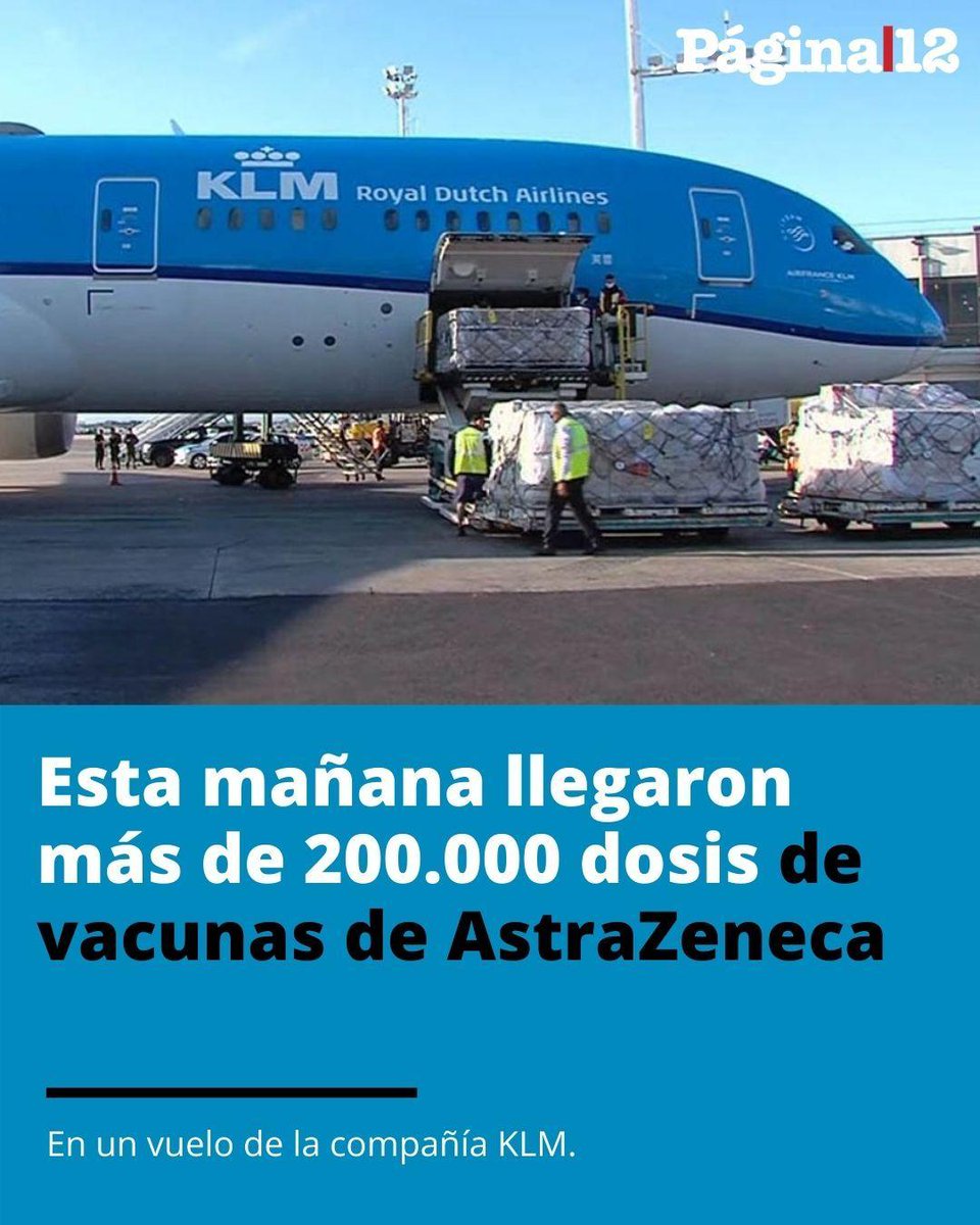 GRAN NOTICIA 💉💉
Las vacunas fueron adquiridas por el Gobierno argentino a través del mecanismo Covax, coordinado por la Organización Mundial de la Salud (OMS).
[bit.ly/3oGhuSU]