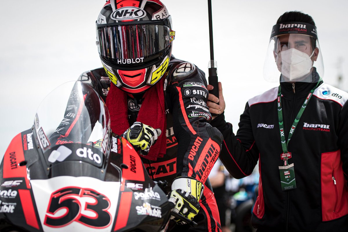 TitoRabat's tweet photo. Time to be strong 💪🏼
We didn't start the season as we wanted, but it was just the first round! #AragonWorldSBK

@ducaticorse @WorldSBK  @IxonCom @Hublot @joyeriarabat #BarniRacingTeam #NHKhelmets #FormaBoots https://t.co/NoiroyySLm