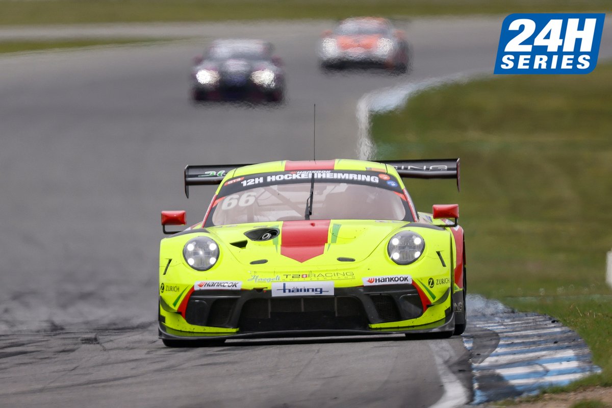 24HSERIES's tweet photo. #24HSERIES | Sensational finish at the #12HHOCKENHEIMRING!

#Haegeli #T2Racing (66) takes a hard-earned win in GT by just 53s from @Scuderia_Praha (11). 

@autoramaag @WolfPowerRacing (1) wins in TCE by just 4.3s from #ACMotorsport (188)! 

#ThisIsEndurance https://t.co/5rB16926BR