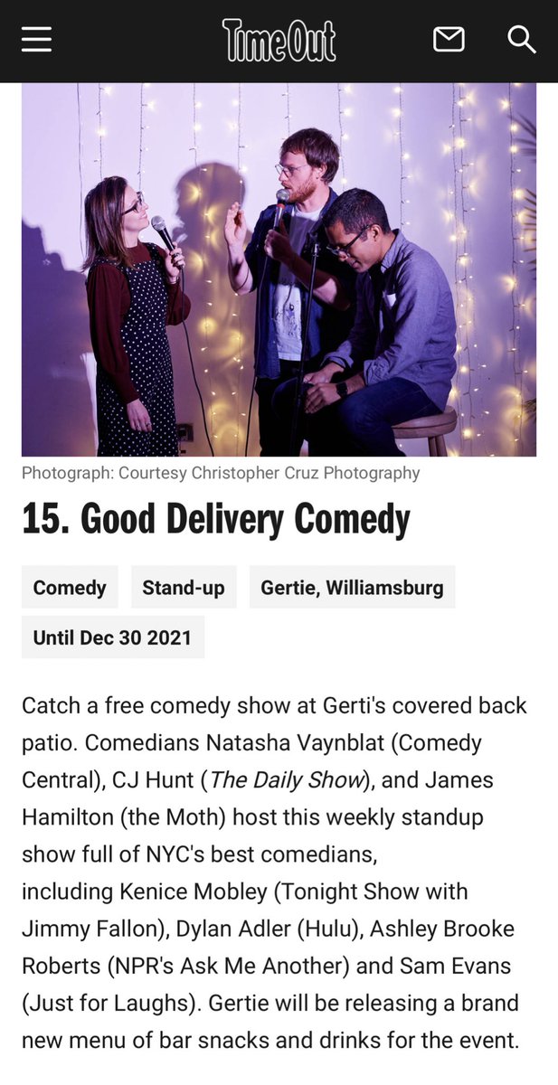 Good Delivery ranks among beautiful boat rides and seeing some stunning statues as one of <a href="/TimeOutNewYork/">Time Out New York</a>’s best things to do this week!

This Thurs, <a href="/natashavaynblat/">natashavaynblat</a> and I host <a href="/silkyjumbo/">shalewa sharpe</a>, @TheFumiAbe, @iamryanbeck, &amp; <a href="/janet_hyde1/">Janet Hyde</a>. Still a few tix:
eventbrite.com/e/good-deliver…