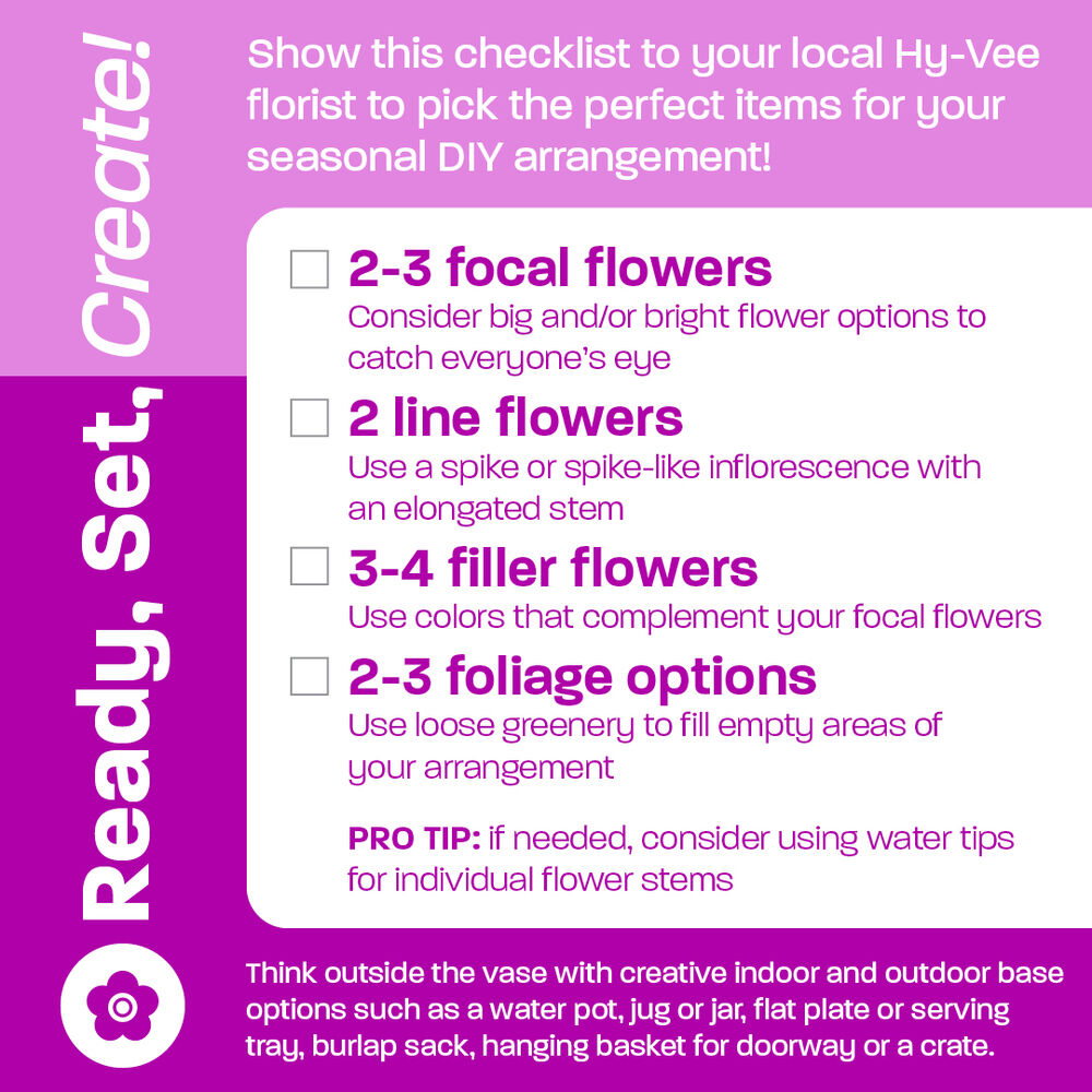HyVee on Twitter "Are you ready to learn from the pros & create your own floral masterpiece
