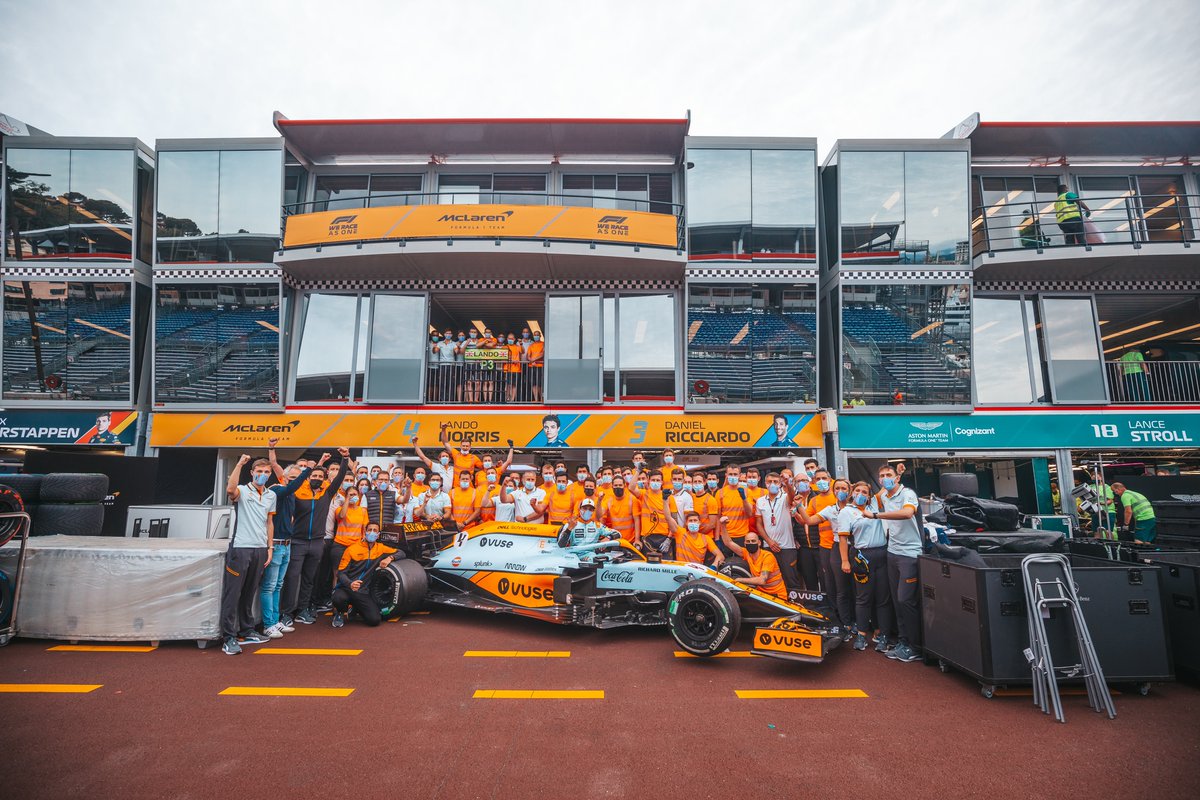 McLarenF1's tweet photo. From those trackside in Monaco to everyone back in Woking at the MTC, P3 today was a huge team effort. 🧡

#MonacoGP 🇲🇨 https://t.co/BF1kl6SqCv