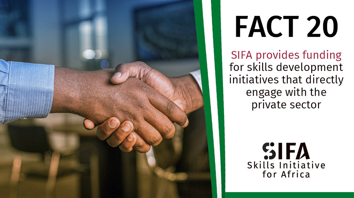 SIFA_FC's tweet photo. Did you know…
SIFA provides funding on a competitive basis for skills development initiatives in Nigeria, which directly engage with the private sector, address market needs and can have a regional
impact.
#Fact20 #PromotingYouthEmployment
Visit: https://t.co/8UZPj2xmcf https://t.co/QQZsk3KRzH