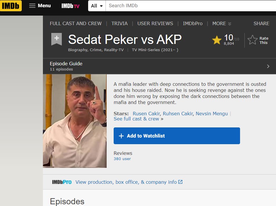Surreal is an understatement: the videos have its own IMDb page; trending #2 in world:  "A mafia leader w/deep connections to gov is ousted and his house raided. Now he is seeking revenge against ones done him wrong by exposing the dark connections between the mafia and the gov."